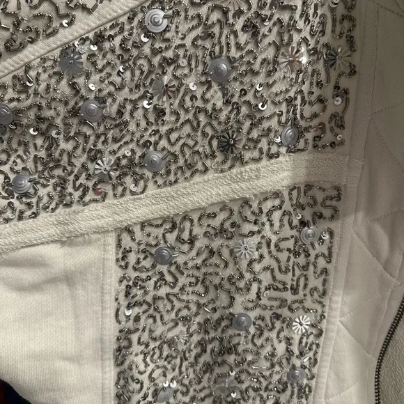 Free People Sparkle Sweatshirt Jacket - Size M/S/XS - Picture 8 of 9